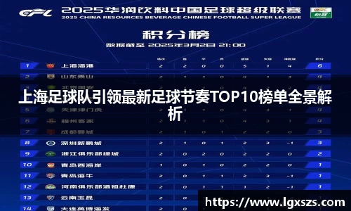 上海足球队引领最新足球节奏TOP10榜单全景解析